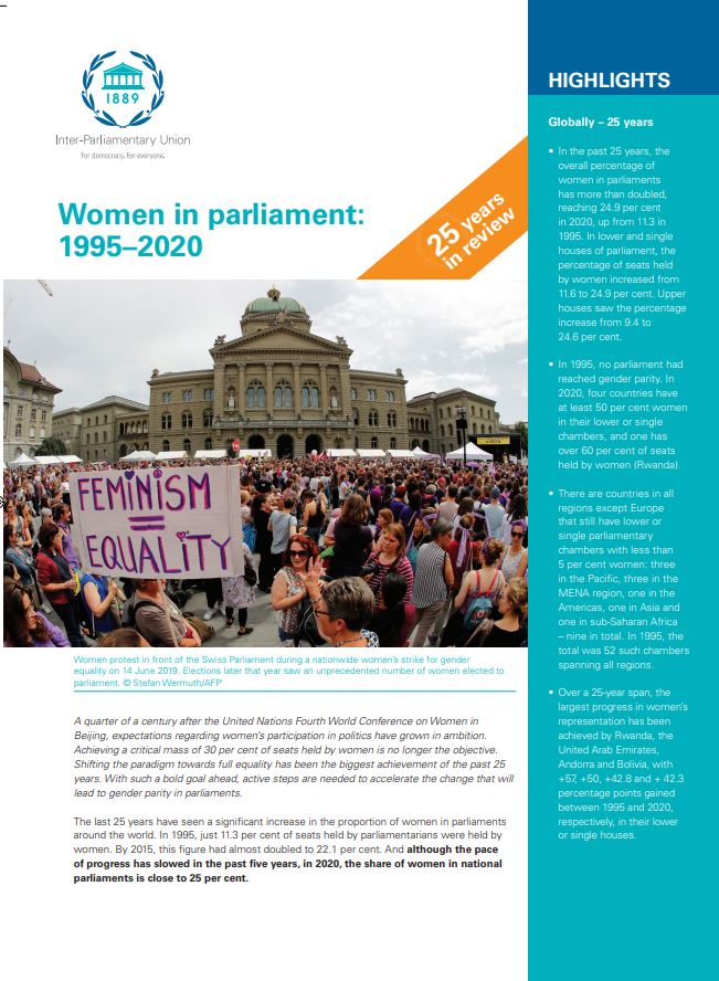 Report on women in Parliament