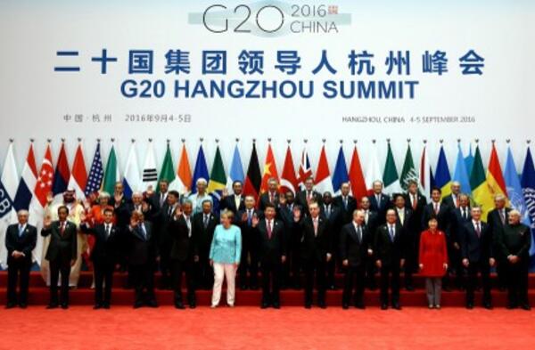 Leaders pose for a family photo during the 11th G20 Leaders’ Summit in Hangzhou, China on September 4, 2016.