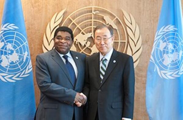 UN Secretary-General Ban Ki-moon and IPU Secretary General Martin Chungong