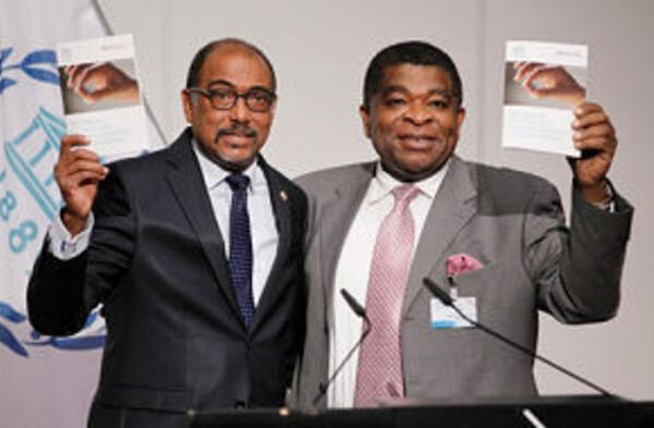 The guidelines were launched at the 133rd IPU Assembly by IPU Secretary General Martin Chungong and UNAIDS Executive Director Michel Sidibé.