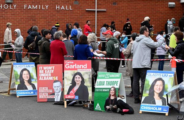 Australian polling booth