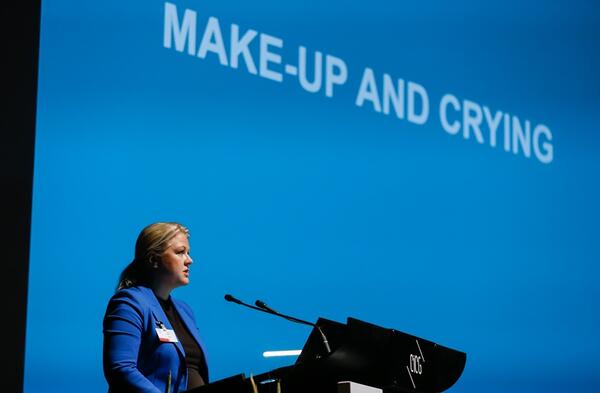 Former Swedish MP Ulrika Karlsson at the launch of the IPU/PACE report in October
