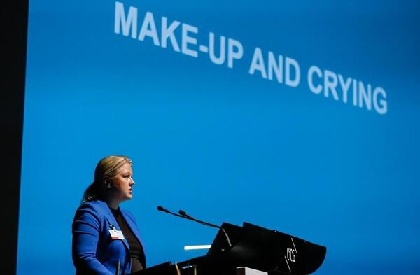 Former Swedish MP Ulrika Karlsson at the launch of the IPU/PACE report in October. ©IPU/P. Albouy