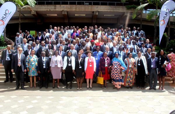 Les participants à la deuxième Réunion de haut niveau du GPEDC Photo : 
©UIP/A. Motter

