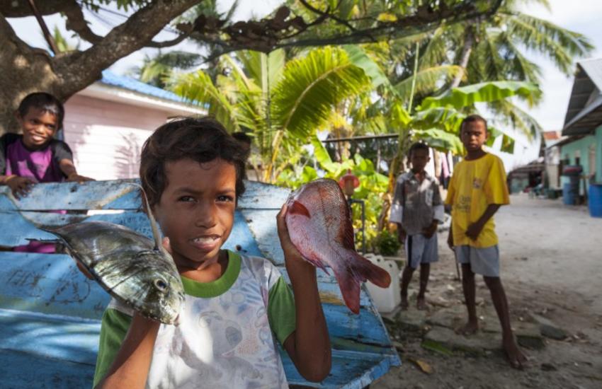 Les enfants sont les plus vulnérables aux effets dévastateurs de la 
malnutrition. ©Nicolas Cégalerba/Biosphoto

