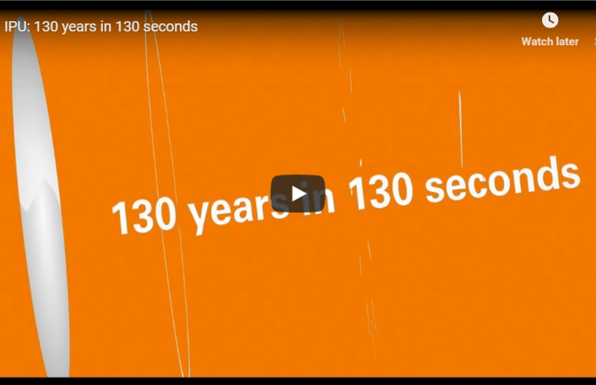 Video: 130 years of IPU history in 130 seconds