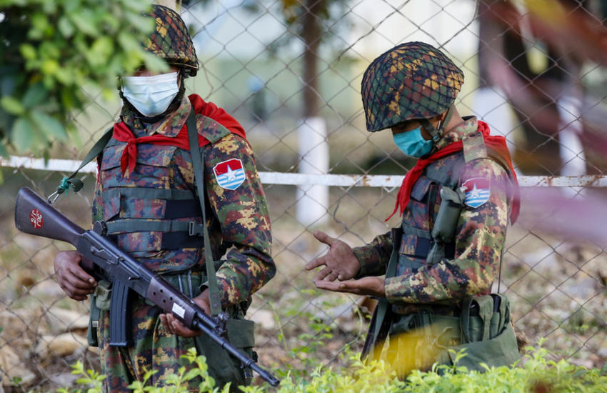 Myanmar soldiers