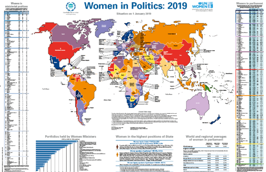 Women in Politics 2019 map