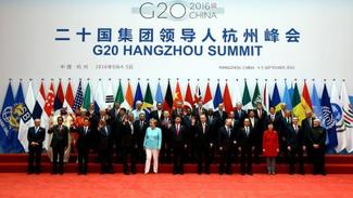 Leaders pose for a family photo during the 11th G20 Leaders’ Summit in Hangzhou, China on September 4, 2016.