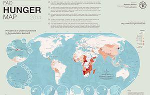 Aujourd’hui, 805 millions de personnes souffrent chroniquement de la faim 
et 161 millions d’enfants présentent une surchage pondérale, selon la 
FAO. ©FAO

