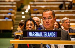 Le Président du Parlement des Iles Marshall, Donald F. Capelle, a approuvé 
les Principes communs lors de la Conférence des Présidents de parlement, 
portant à sept le nombre de parlements du Pacifique à adopter ces 
Principes. ©UIP

