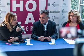 Hola Congreso! closing event on 12 September. From left to right: Journalist María Julia Oliván, MP David Pablo Schlereth and volunteer Veronica Bulnes (copyright: Directorio Legislativo)