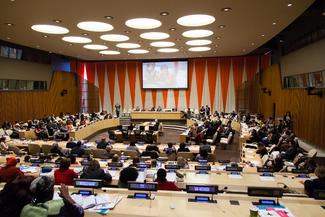 Réunion parlementaire organisée à l'occasion de la 61ème session de la Commission de la condition de la femme. © IPU/Joel Sheakoski