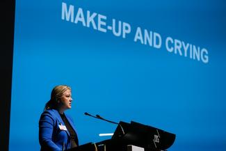 Former Swedish MP Ulrika Karlsson at the launch of the IPU/PACE report in October
