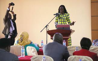 Deputy Speaker Dr Tulia Ackson addresses the seminar.