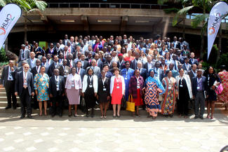 Les participants à la deuxième Réunion de haut niveau du GPEDC Photo : 
©UIP/A. Motter

