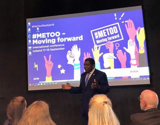 Martin Chungong at MeToo conference in Iceland