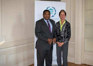 Martin Chungong and Ms. Gerda Verbung, Coordinator of SUN.